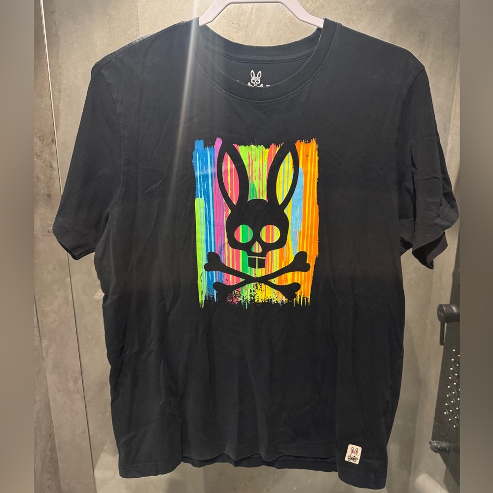Psycho Bunny Men’s Black Graphic Tee